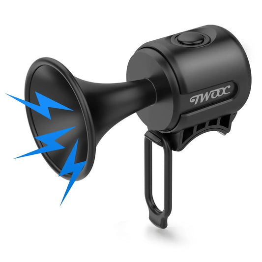 TWOOC 120dB Electric Bicycle Horn – Loud Warning for Road & MTB Bikes