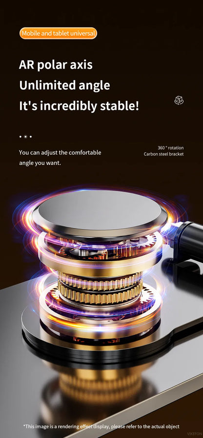 VIKEFON Universal Aluminum Alloy Foldable Phone & Tablet Stand – Adjustable