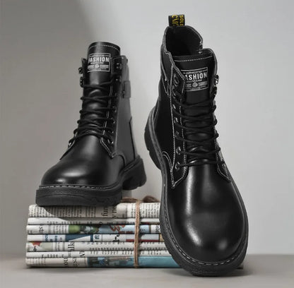 Men's Works Boots Spring Autumn Anti-slip Waterproof Male Sneakers Desert Tactical Boots Outdoor Travel Wear-resistant Man Shoes