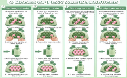 Pop it Quick Push Game Machine Fidget Kids Games Toys Sensory Toys Handheld Game Bubble Stress Pop Light Up Game for Kids Adults