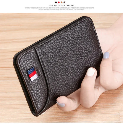 HypeHub Men's Slim Leather Wallet – Multi Card Holder & Coin Purse