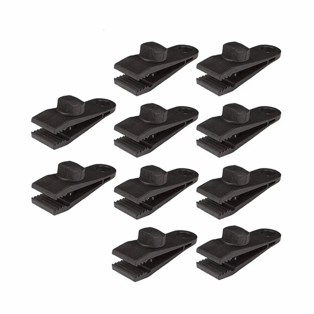 10/20/30PCS Tent Tarp Clips Windproof Clamp Tarpaulin Clip Tent Canopy Clip Crocodile Clip Awning Outdoor Camping Accessories