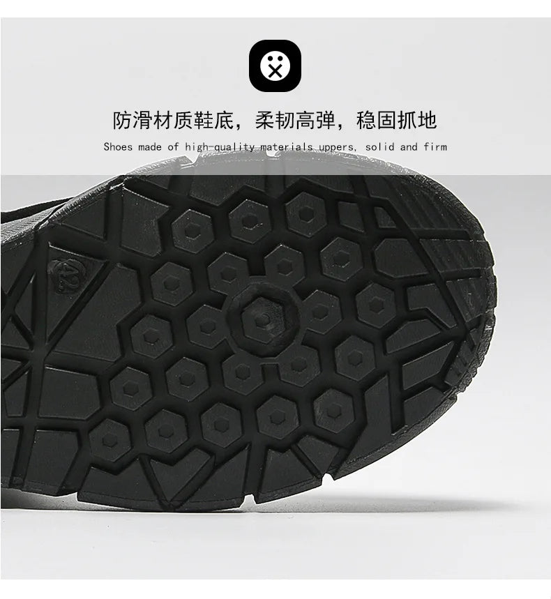 Men Combat Boots Summer Breathable Comfortable Canvas Men Ankle Boots Casual Lightweight Outdoor Jogging Platform Mesh Men Boots