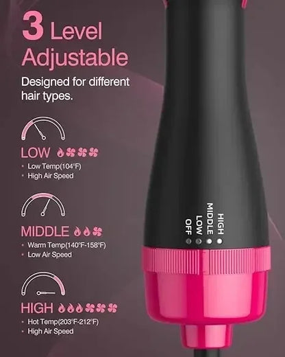 4 in1 hair straightener curling iron styling comb hot air comb volumizing hot air comb anionic straightening brush hair dryer