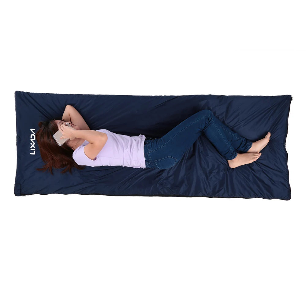 Lixada 190 * 75cm Outdoor Envelope Sleeping Bag Camping Travel Hiking Multifunction Ultra-light 680g