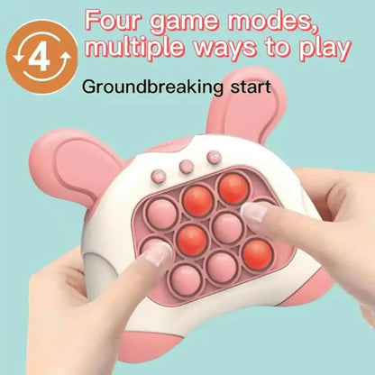 Pop it Quick Push Game Machine Fidget Kids Games Toys Sensory Toys Handheld Game Bubble Stress Pop Light Up Game for Kids Adults
