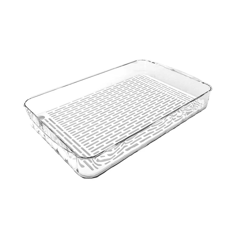 HypeHub Multi-functional PET Drain Storage Tray – Kitchen & Bathroom Organizer