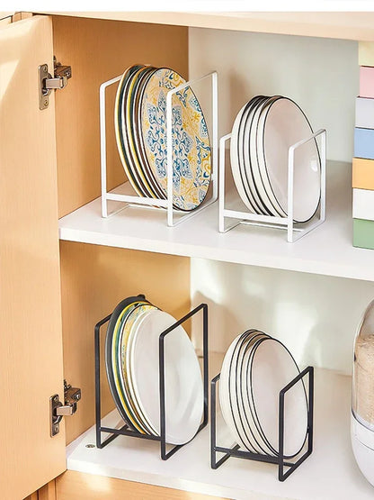 HypeHub Iron Wire Kitchen Cabinet Plate Storage Rack – Dish Drainer