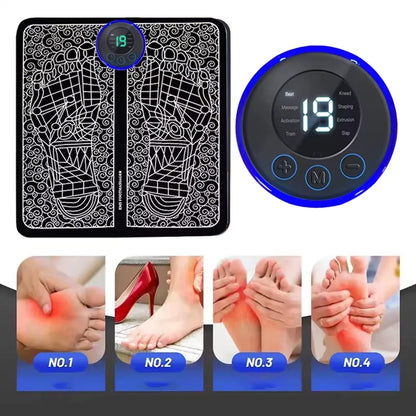 3PCS Home Massager Set EMS Foot Therapy Massager Multi-function Electronic Massage Pen to Relieve Shoulder Neck Waist Back Pain