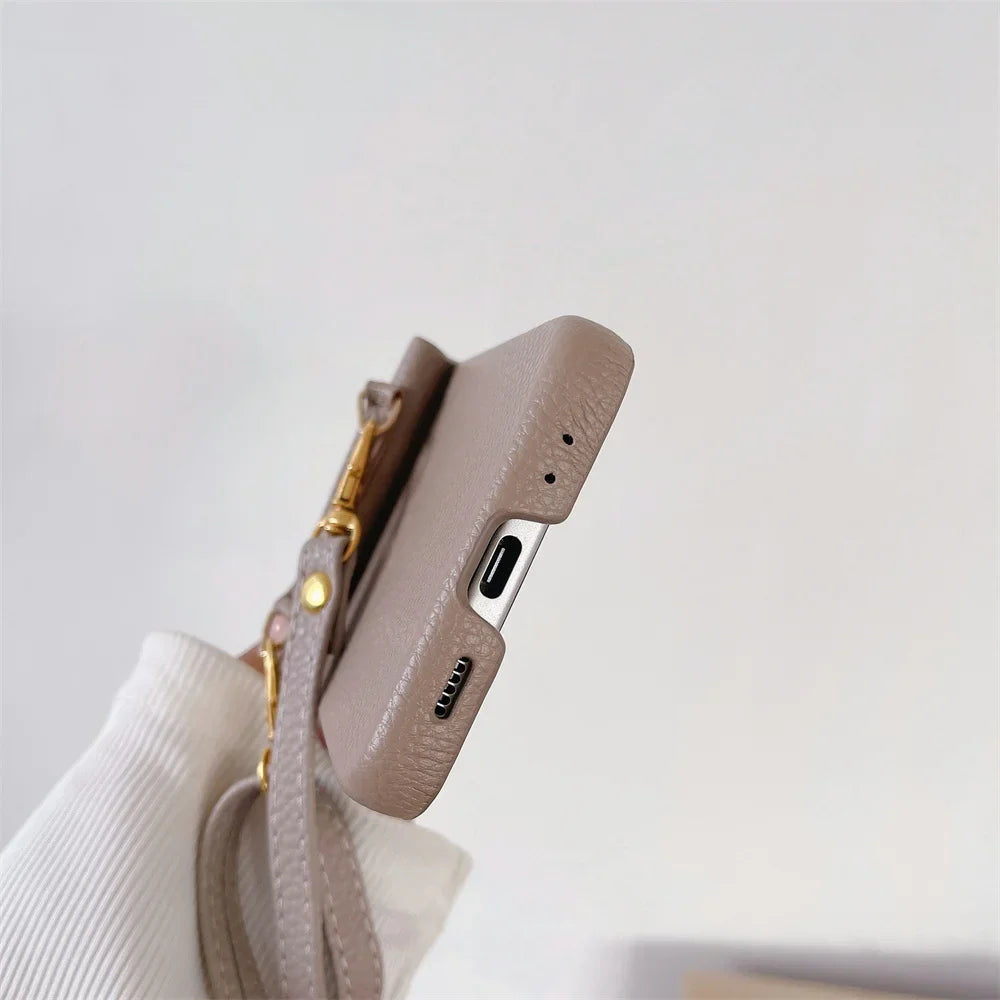 szHAIyu Crossbody PU Leather Phone Case for Samsung Galaxy Z Flip 6 5 4 3