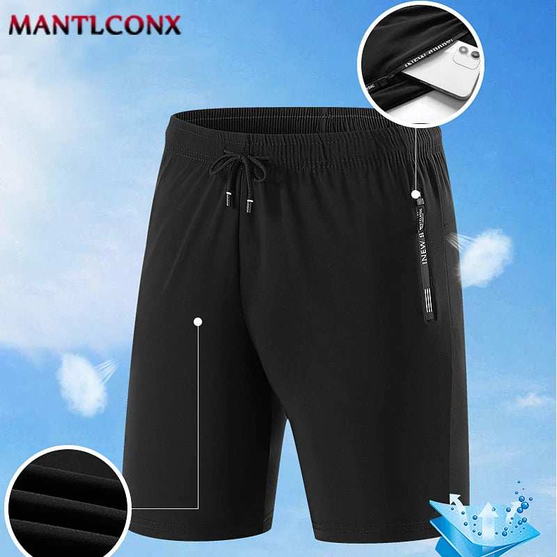 Quick-drying Shorts Men Board Short Pants Summer Breathable Sports Shorts Men Casual Elastic Running Gym Fitness Men's Shorts