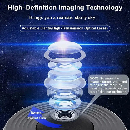 Galaxy Projector for Bedroom, HD Image Star Projector Galaxy Light Adjustable Knob, 13 Film Discs Planetarium Projector for Kids
