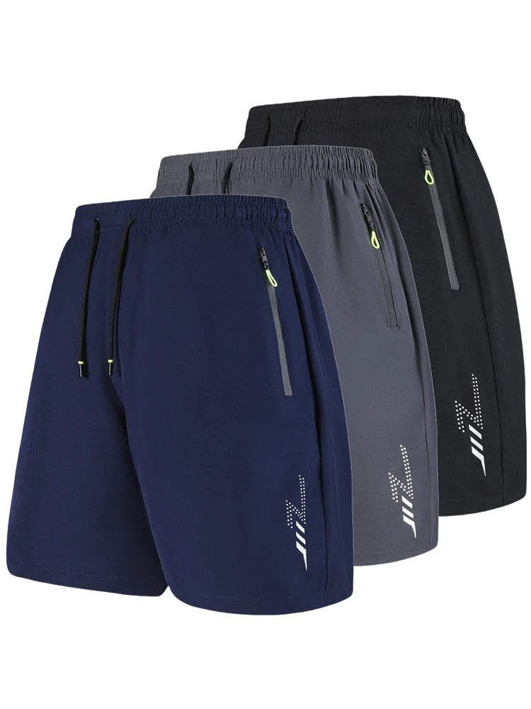 Quick-drying Shorts Men Board Short Pants Summer Breathable Sports Shorts Men Casual Elastic Running Gym Fitness Men's Shorts