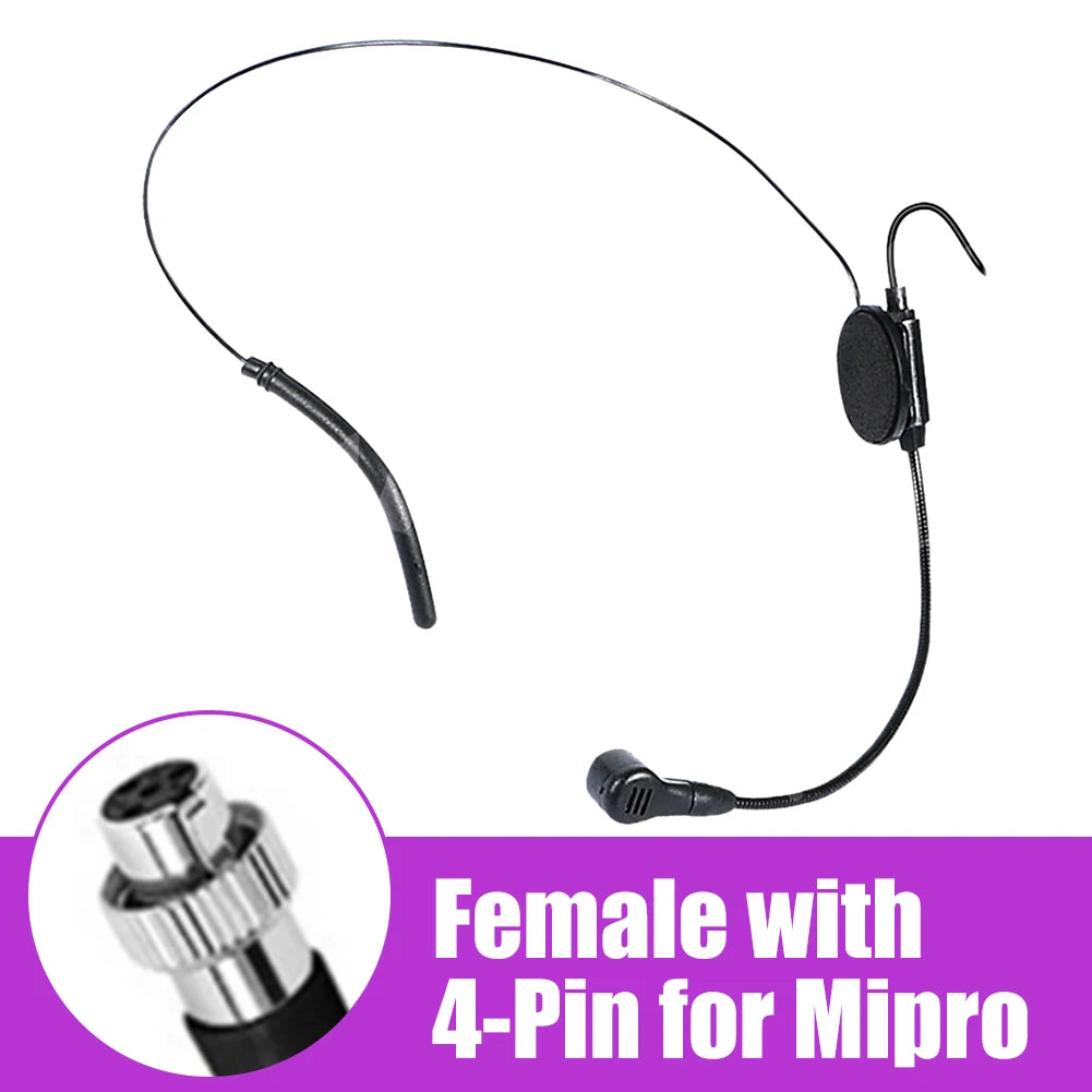 BAJEAL Wired Gooseneck Headset Microphone – 3.5mm for Speech & Teaching