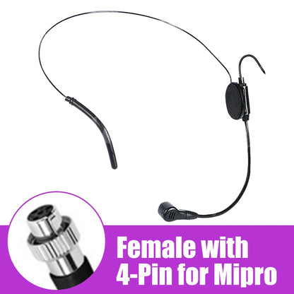 BAJEAL Wired Gooseneck Headset Microphone – 3.5mm for Speech & Teaching