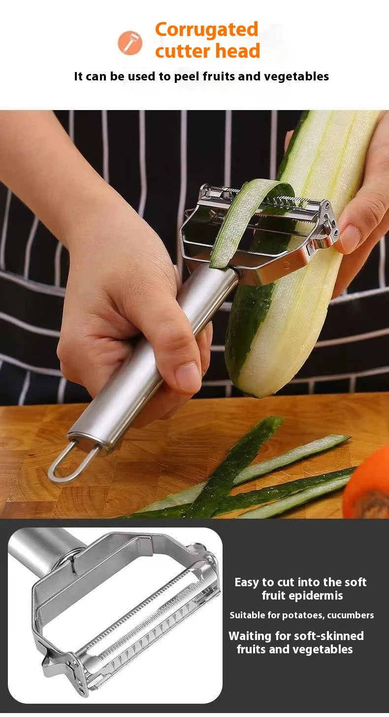 BOOMCOOL Stainless Steel Double Head Peeler – Multifunctional Kitchen Tool