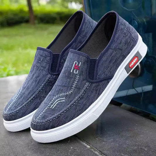 2025 New Fashion Men's Versatile Casual Shoes Comfortable Leisure Lazy Person Work Shoes Outdoor Anti-slip Casual Sports Shoes