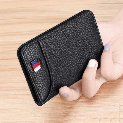 HypeHub Men's Slim Leather Wallet – Multi Card Holder & Coin Purse