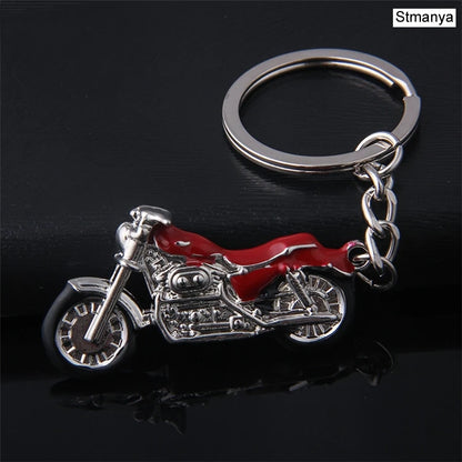 Stmanya Motorcycle Keychain – Metal Car Key Ring Charm – Trendy 3D Crafts