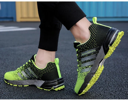 Men Sneakers Fashion Breathable Mesh Comfortable Black Sports Shoes Anti-Slip Outdoor Casual Running Mens Shoe Zapatillas Hombre