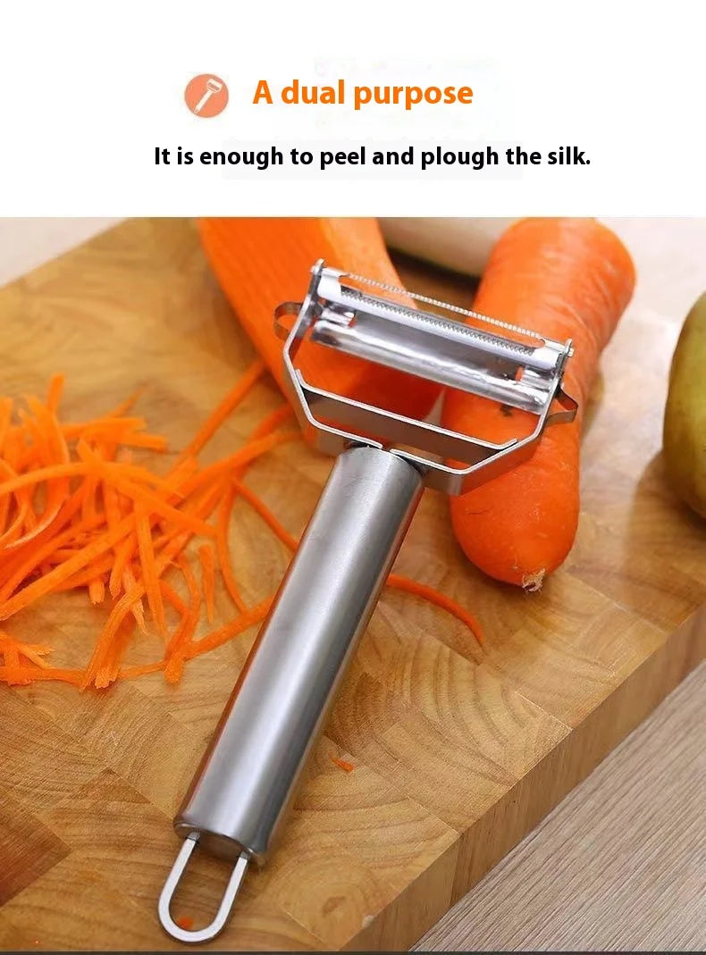 BOOMCOOL Stainless Steel Double Head Peeler – Multifunctional Kitchen Tool