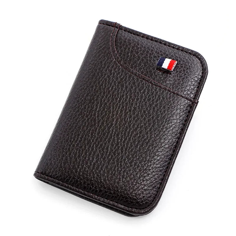 HypeHub Men's Slim Leather Wallet – Multi Card Holder & Coin Purse