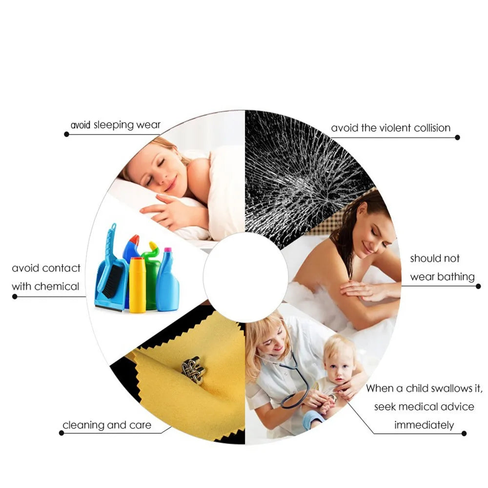 HIPEE Lucky Four-leaf Clover Pendant Necklace – Stainless Steel Snake Chain