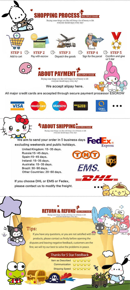 Sanrio Kuromi Phone Holder with Makeup Mirror – Rotatable Stand