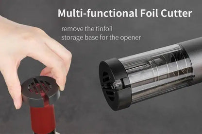 FENSTOEN Electric Wine Bottle Opener – USB Rechargeable Automatic Corkscrew