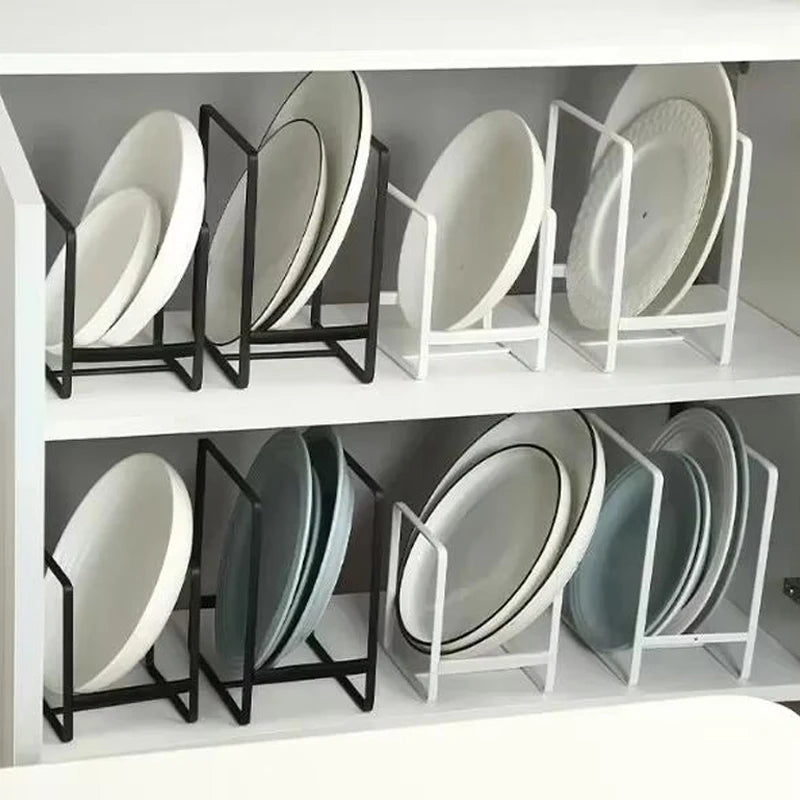 HypeHub Iron Wire Kitchen Cabinet Plate Storage Rack – Dish Drainer