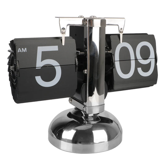 Desktop Clock Auto Flip Flip Internal Gear Operated Home Decors Digital Clock Retro Flip Clock Operated Quartz Clock