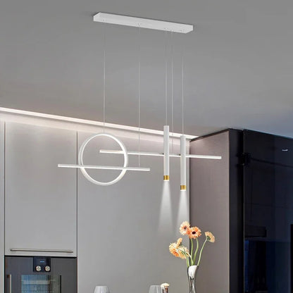 MZISOSOD Nordic Dimmable LED Pendant Light – Modern Kitchen Island Lamp