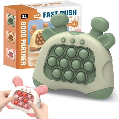 Pop it Quick Push Game Machine Fidget Kids Games Toys Sensory Toys Handheld Game Bubble Stress Pop Light Up Game for Kids Adults