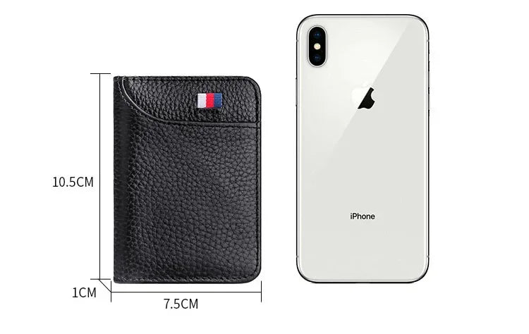 HypeHub Men's Slim Leather Wallet – Multi Card Holder & Coin Purse