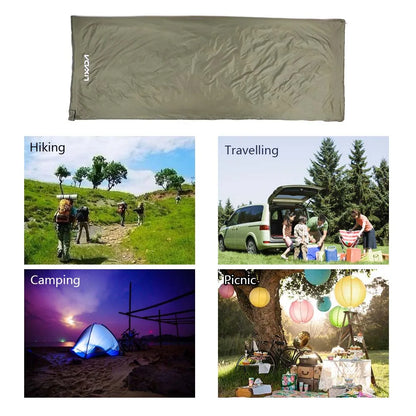 Lixada 190 * 75cm Outdoor Envelope Sleeping Bag Camping Travel Hiking Multifunction Ultra-light 680g