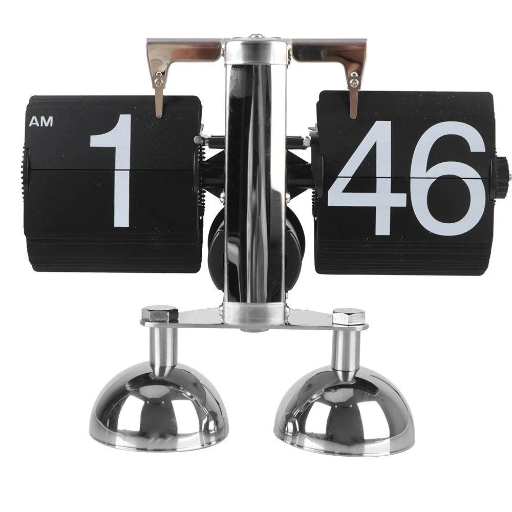 Desktop Clock Auto Flip Flip Internal Gear Operated Home Decors Digital Clock Retro Flip Clock Operated Quartz Clock