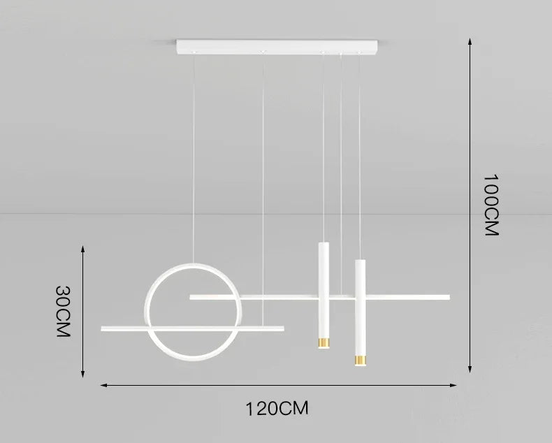 MZISOSOD Nordic Dimmable LED Pendant Light – Modern Kitchen Island Lamp