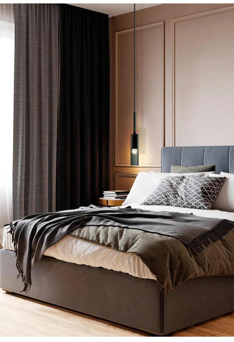 HypeHub Modern Black Glass Bottle Pendant Light – Kitchen Island E27