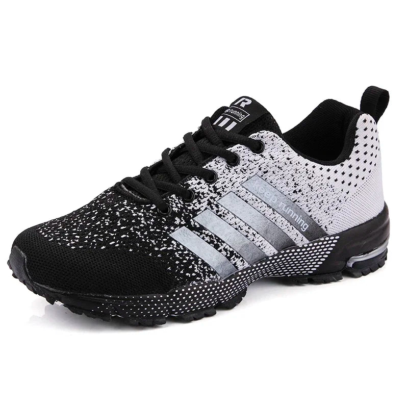 Men Sneakers Fashion Breathable Mesh Comfortable Black Sports Shoes Anti-Slip Outdoor Casual Running Mens Shoe Zapatillas Hombre