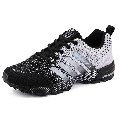 Men Sneakers Fashion Breathable Mesh Comfortable Black Sports Shoes Anti-Slip Outdoor Casual Running Mens Shoe Zapatillas Hombre