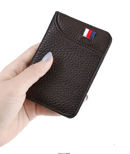 HypeHub Men's Slim Leather Wallet – Multi Card Holder & Coin Purse