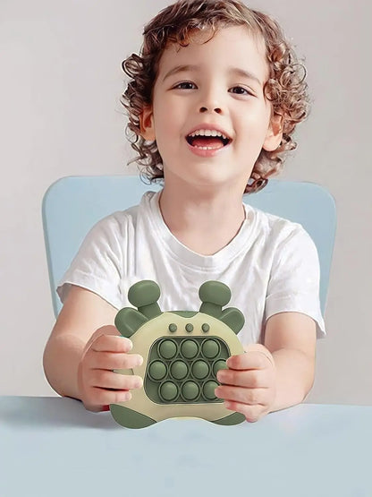 Pop it Quick Push Game Machine Fidget Kids Games Toys Sensory Toys Handheld Game Bubble Stress Pop Light Up Game for Kids Adults