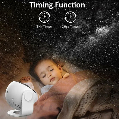 Galaxy Projector for Bedroom, HD Image Star Projector Galaxy Light Adjustable Knob, 13 Film Discs Planetarium Projector for Kids