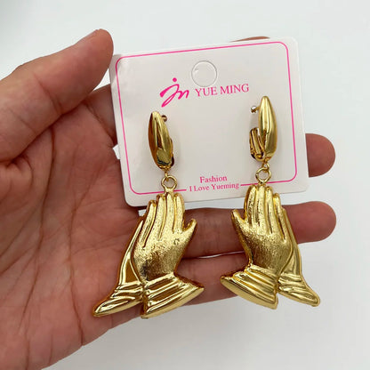 YMChoice Dubai 18K Gold Plated Water Drop Necklace & Earrings Set