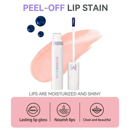 Wonder Blading Lip Stain Peel Off  Proof Pink Tint Matte Finish Peel Off Lip Stain lip gloss