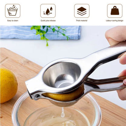 HypeHub Stainless Steel Manual Citrus Juicer – Lemon & Orange Press