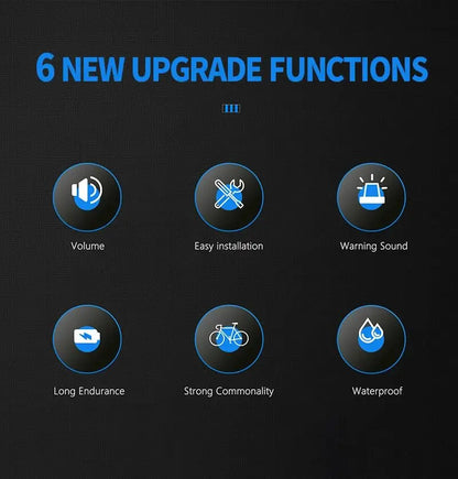 TWOOC 120dB Electric Bicycle Horn – Loud Warning for Road & MTB Bikes