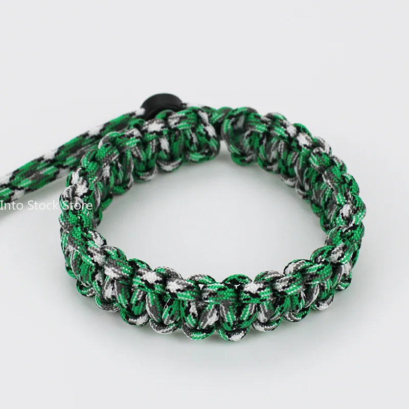 Adjustable Men Women Survival Emergency Bracelet Paracord Bracelet Weaving Wristband for Camping Hiking Outdoor Tool Accessories